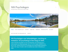 Tablet Screenshot of mhpsychologen.nl